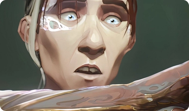 Arcane animációs sorozat egyik karakterének közeli portréja a League of Legends világából